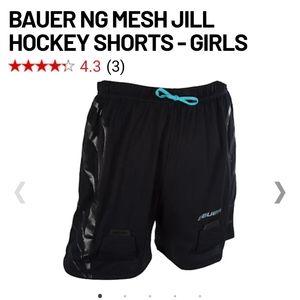 Bauer NG Mesh Jill hockey Shorts Youth Medium (Used)